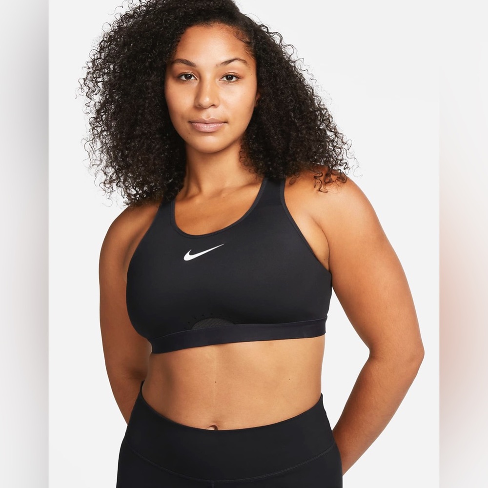 🌱 NIKE Swoosh High-Support Non-Padded Adjustable Sports Bra